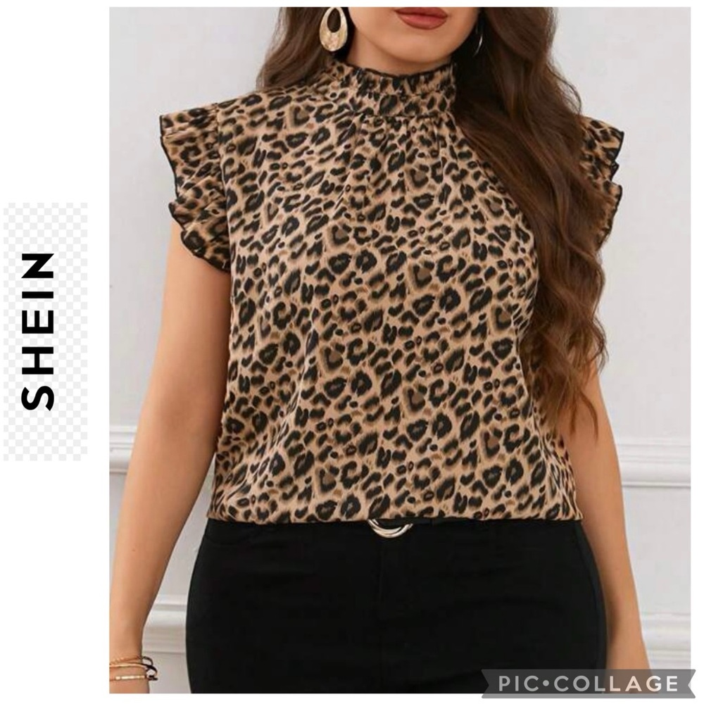SHEIN curve animal print top size 1XL (NEW)
